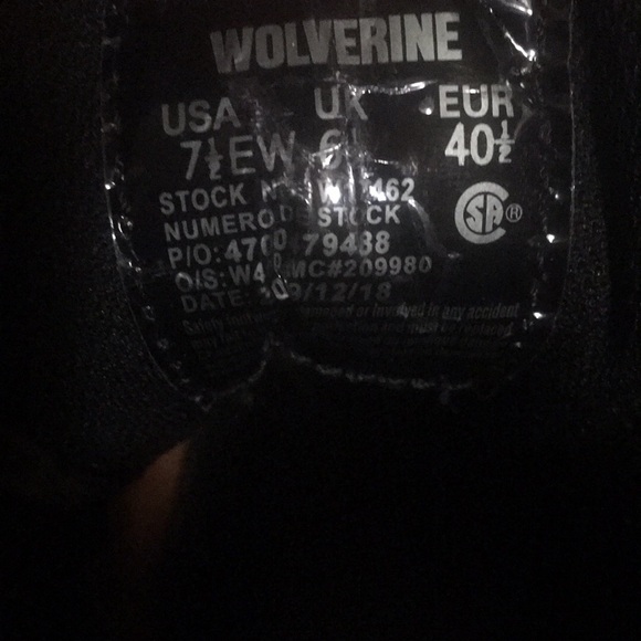 Wolverine I-90 DuraShock Work Boots Size US 7.5 $100 OBO almost brand new - Picture 4 of 4